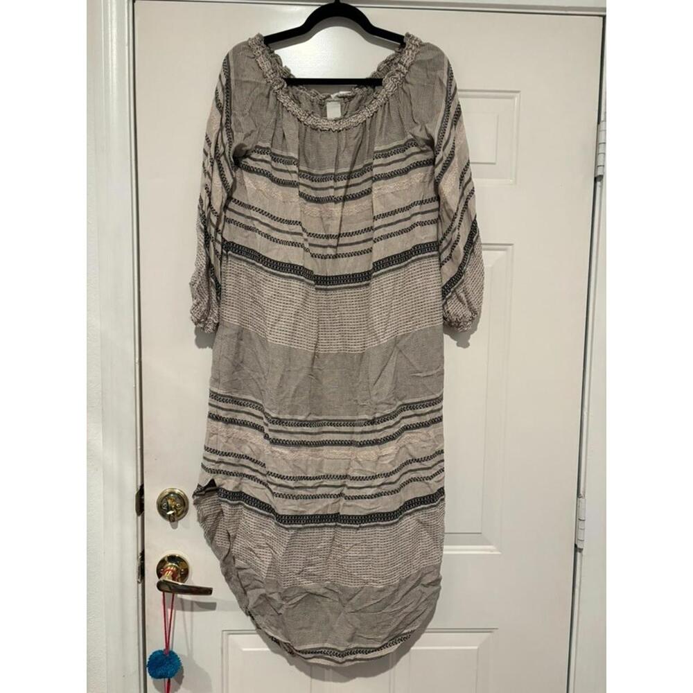 Womans Malia mills dress in grey sz M long sleeve #419
